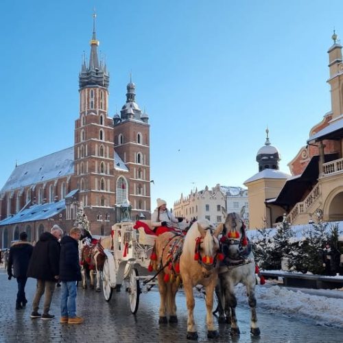 Rynek zimą